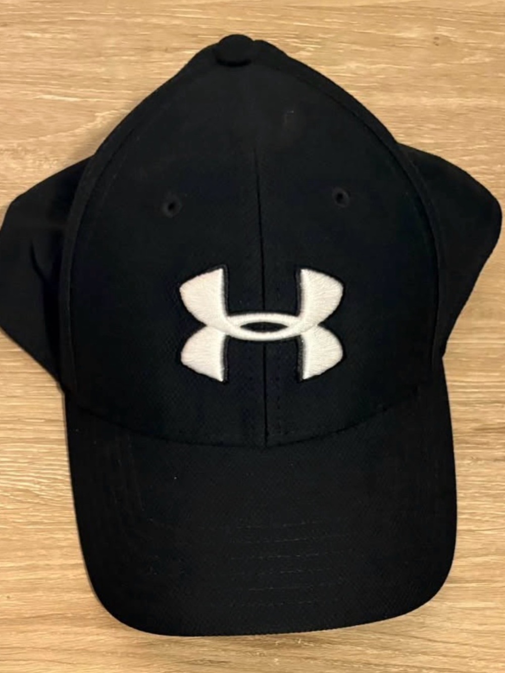 Under Armour Kids Black Cap with White Logo